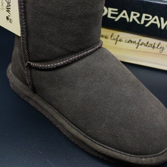 BEAR PAW 608W CHOCOLATE CHOCOLATE EMMA SHORT 8`in Women Size 7 - Picture 4 of 8